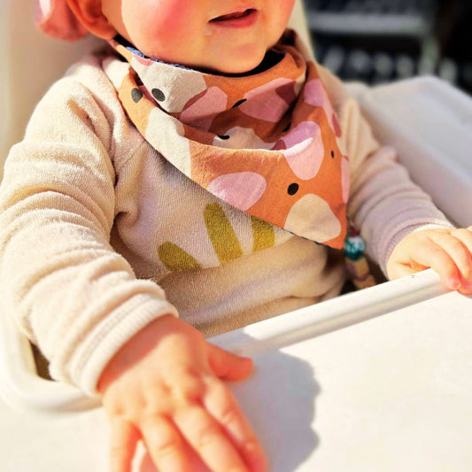 Bavoir bandana "Douce frénésie" - Collection Zoé