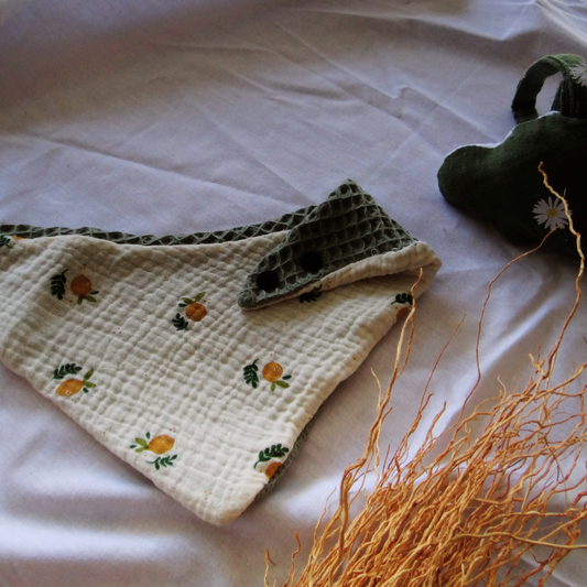 Bavoir bandana "Citronnade" - Collection Arlo
