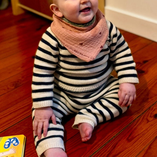 Bavoir pour bébé "Mini Love" - Collection Arlo - Bavoir