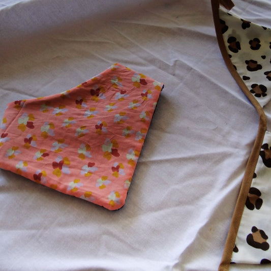Bavoir bandana "Floraison sauvage" -  Collection Zoé