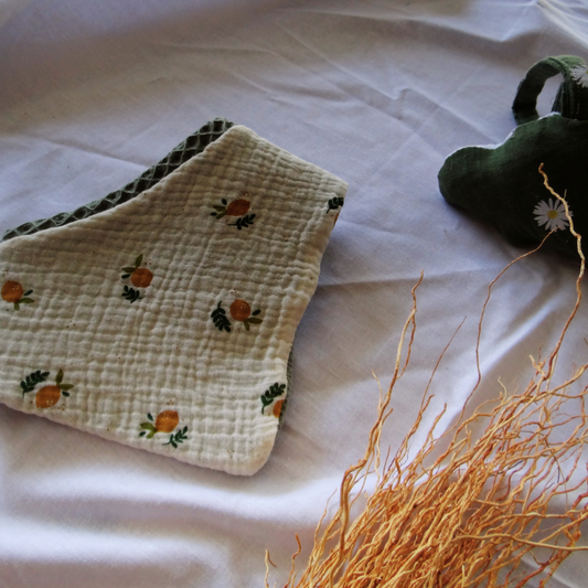 Bavoir bandana "Citronnade" - Collection Arlo