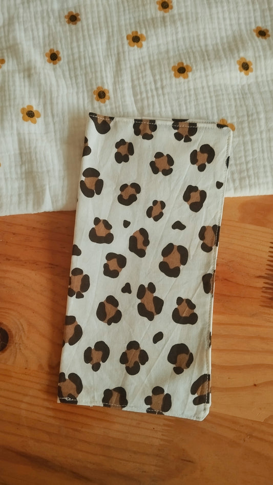 Protège livret de famille léopard