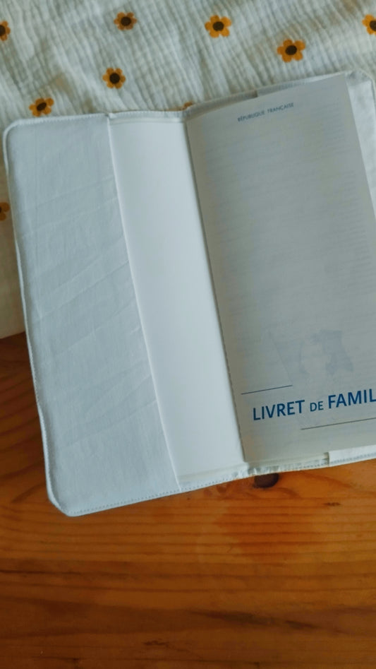 Protège livret de famille carreaux