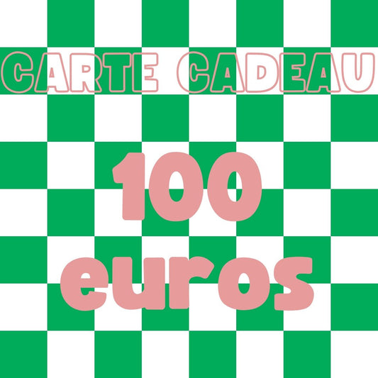Carte - cadeau 100 euros - 