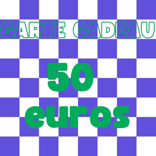 Carte - cadeau 50 euros - 